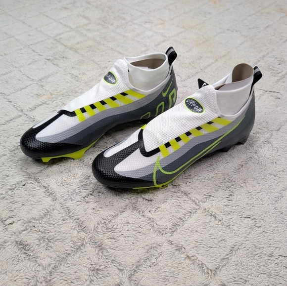 Nike Vapor Edge Pro 360 Football Cleats Black Gray Volt Mens Sz 12 DQ3670-071